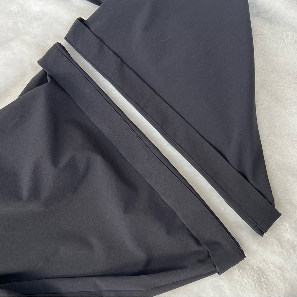 ALO Yoga Black Wide-Leg High-Rise Pants - Picture 15 of 16